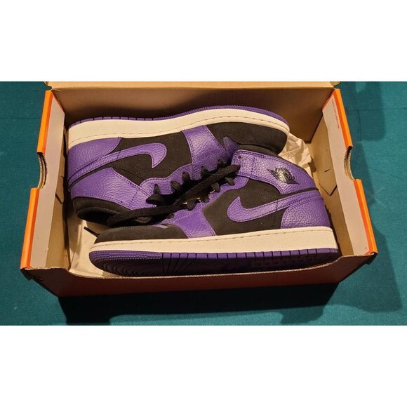 Air Jordan 1 Mid Dark Concord Size 7y - Picture 1 of 7